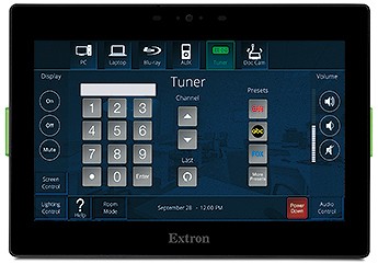 Extron TLP Pro 725M Wallmount Touchpanel black