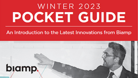 Bekijk de Biamp Pocket Guide Winter 2023