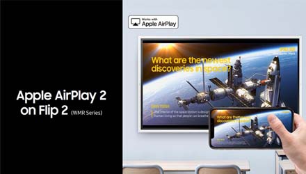 Apple AirPlay firmware beschikbaar voor de Samsung FL!P 2 (WMR-serie)